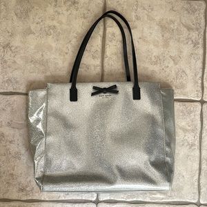 Kate Spade Silver Glitter Bag/Purse